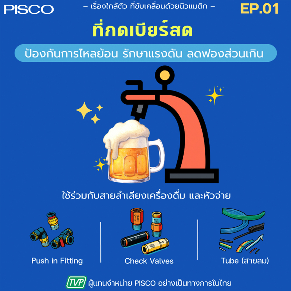 นิวเมติก ในที่กดเบียร์สด