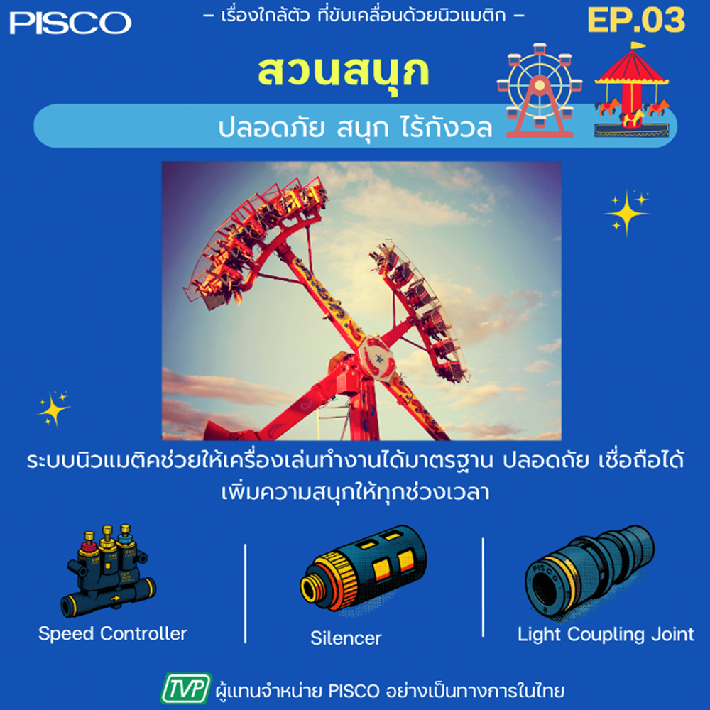 สวนสนุกก็มีการใช้งาน Pneumatics