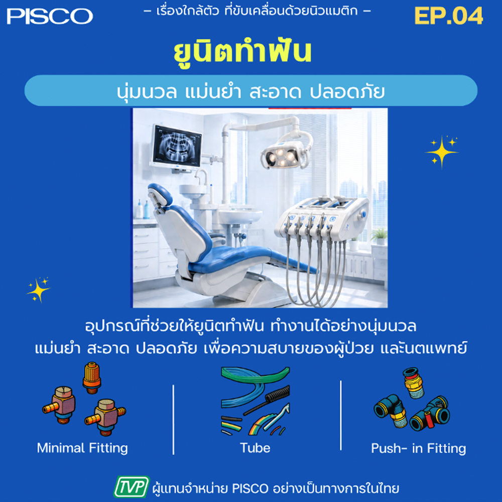 การทำงานของ Pneumatics ในร้านทำฟัน